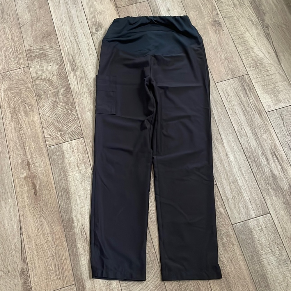 WonderWink black Maternity scrub pants